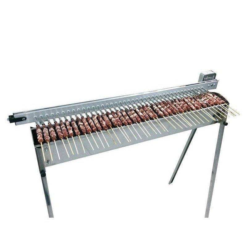 40 Single Griglia A Carbone Con Giraspiedini Automatico