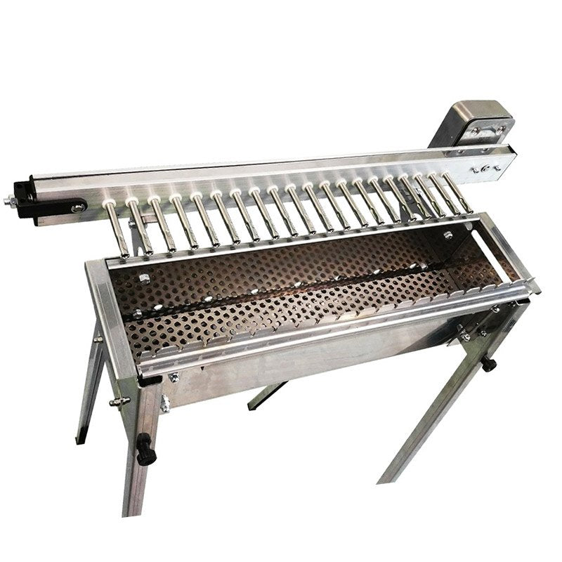 20 Single Griglia A Carbone Con Giraspiedini Automatico