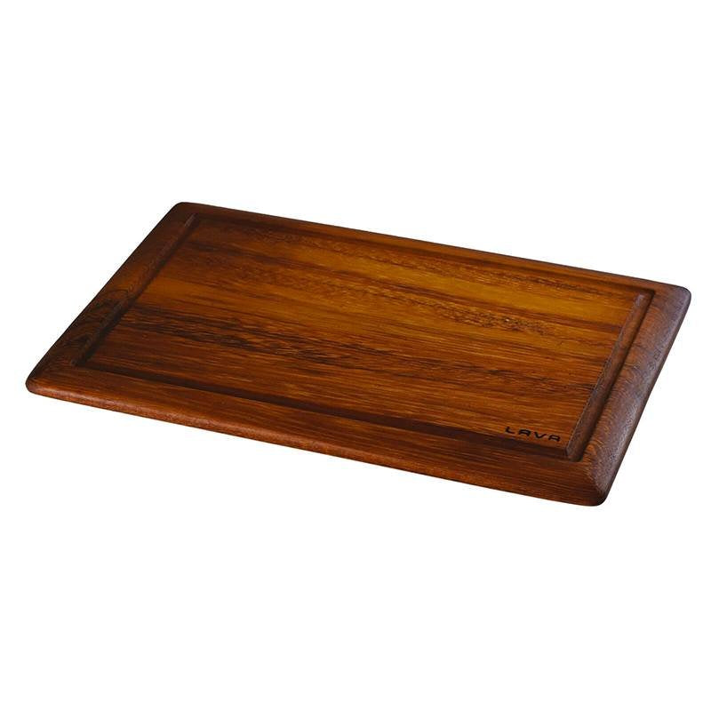 35x25 cm - Cast Iron Cookware Vassoio In Legno