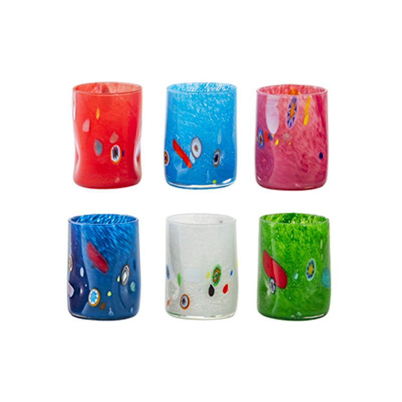 28 cl - I Goti Bicchiere Acqua in Vetro - Set 6 Pezzi