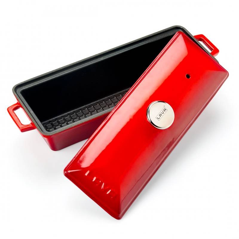 40x26 cm - Terrina Da Forno Rettangolare In Ghisa Smaltata
