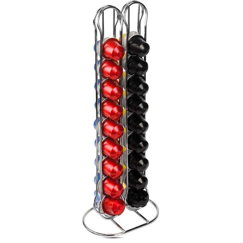 36 Cps - Porta Capsule Per Astucci Nespresso In Acciaio Inox