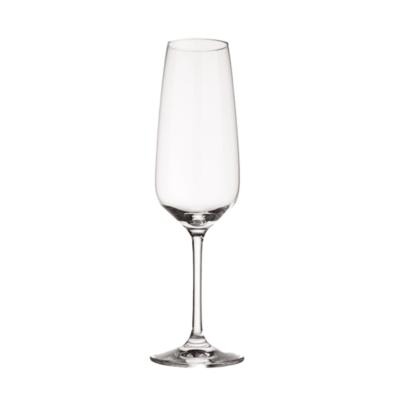 28 cl - Voice Calice Flute in Vetro - Set 4 Pezzi