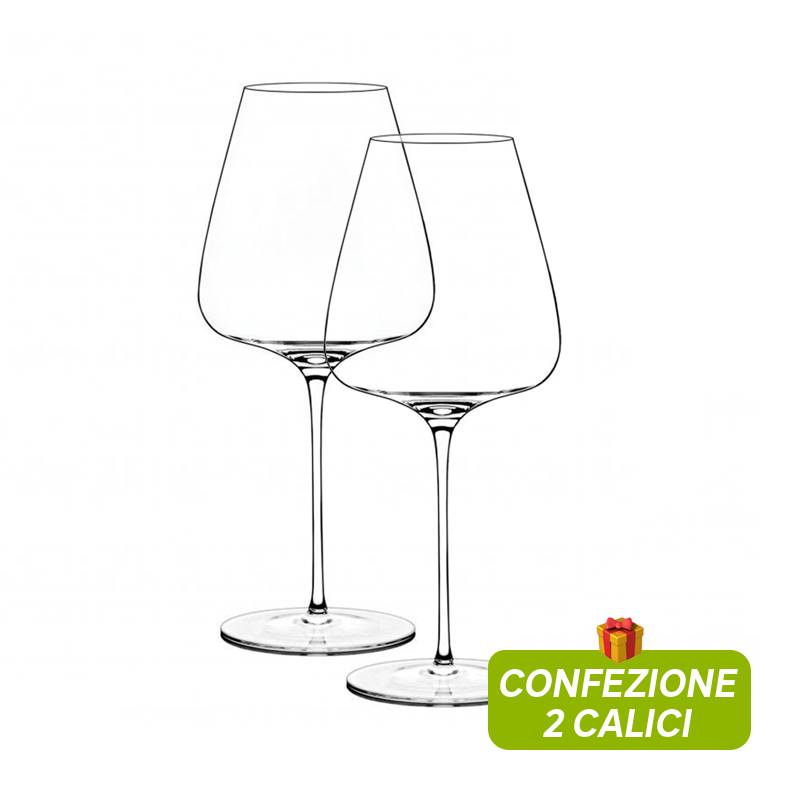 56 cl - T-Made 55 Calice Degustazione in Vetro - Set 2 Pezzi