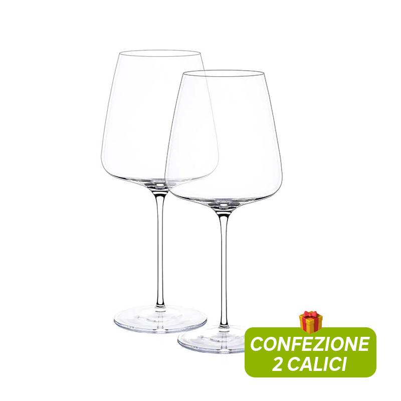 79 cl - Etoilè Noir Xtreme Calice Vino Rosso in Vetro - Set 2 Pezzi