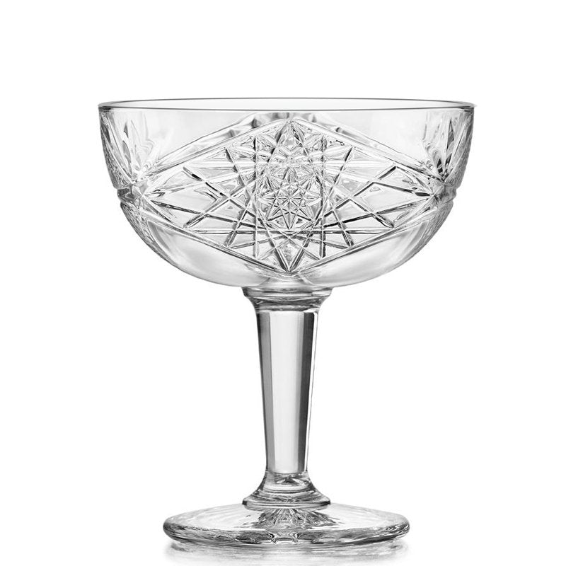 25 cl - Hobstar Calice Cocktail in Vetro - Set 12 Pezzi