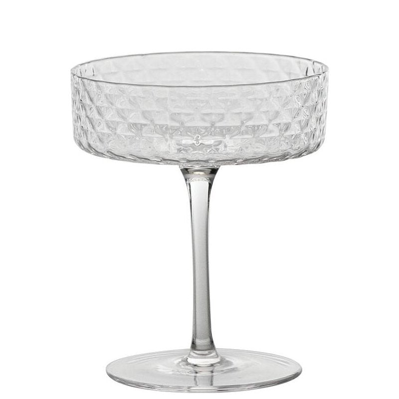 25 cl - Veneziano Mixology Coppa Champagne in Vetro - Set 4 Pezzi