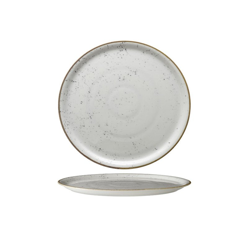 31 cm - Stains Piatto Pizza In Porcellana - Set 6 Pz