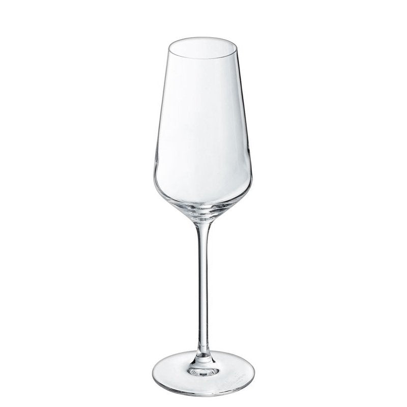 23 cl - Distinction Calice Flute in Vetro - Set 6 Pezzi