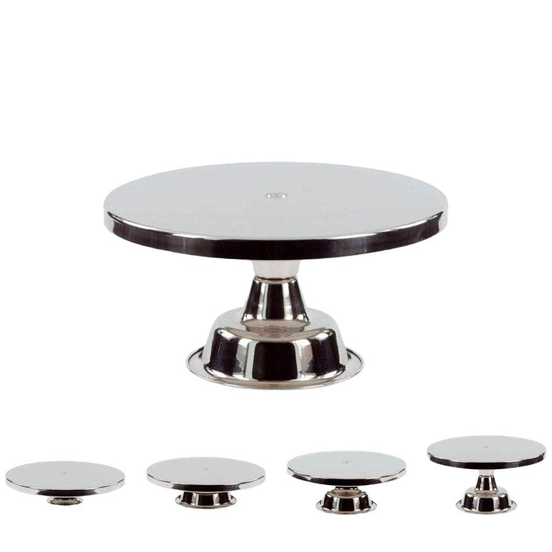25 cm - Alzata In Acciaio Inox