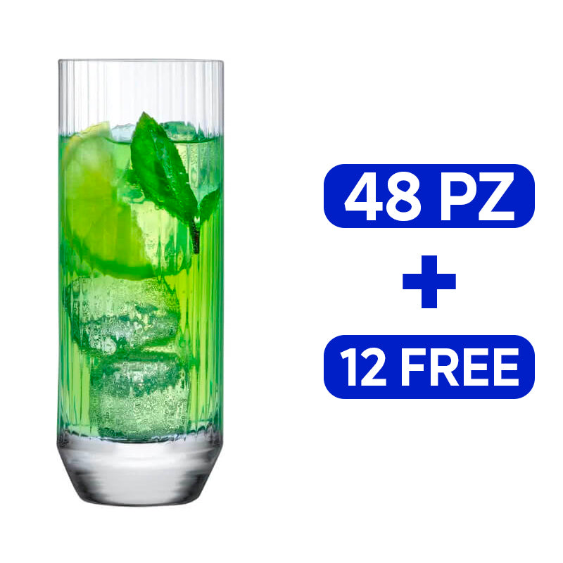 34 cl - Big Top Bicchiere Cocktail in Vetro - Set 60 Pezzi