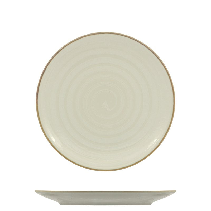 21 cm - Vortex Piatto Frutta Dessert In Porcellana - Set 12 Pz