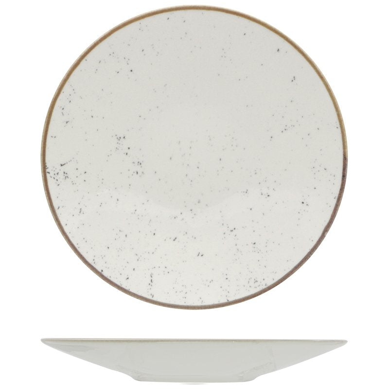 28 cm - Stains Piatto Fondo In Porcellana