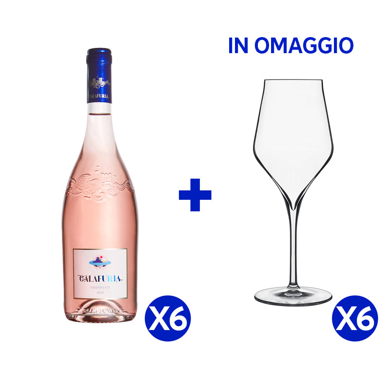 Tormaresca Salento IGT 2023 Cantina Tormaresca  - Set 6 Bottiglie - 6 Calici