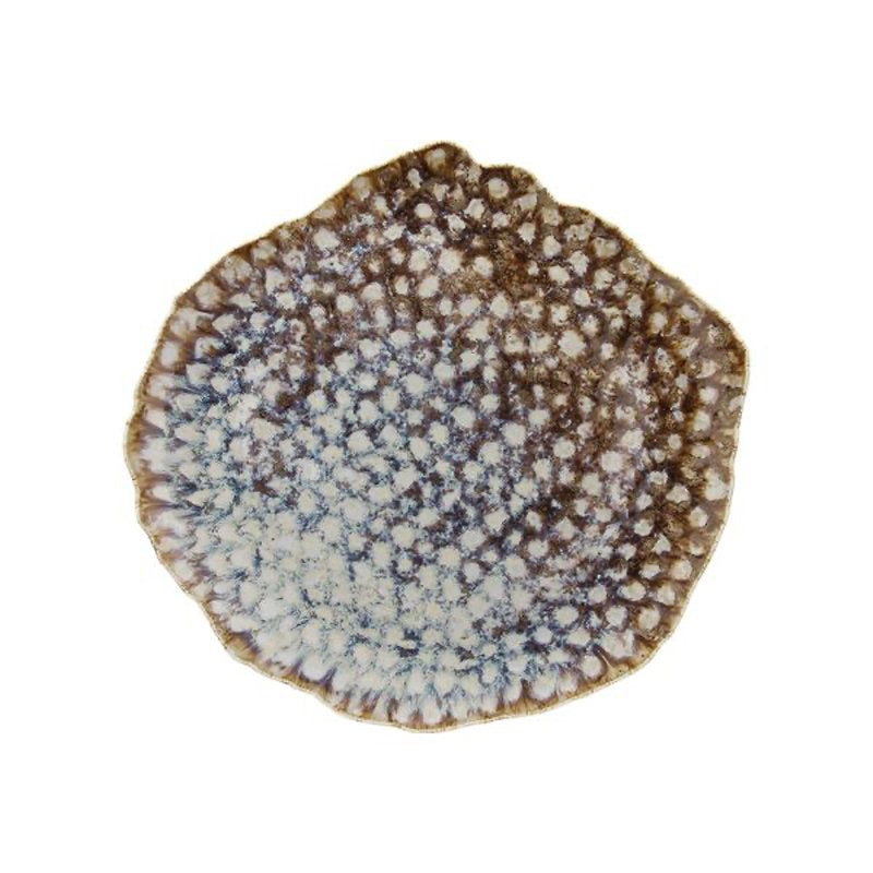 32x30 cm - Reef Piatto Piano In Porcellana - Set 2 Pz