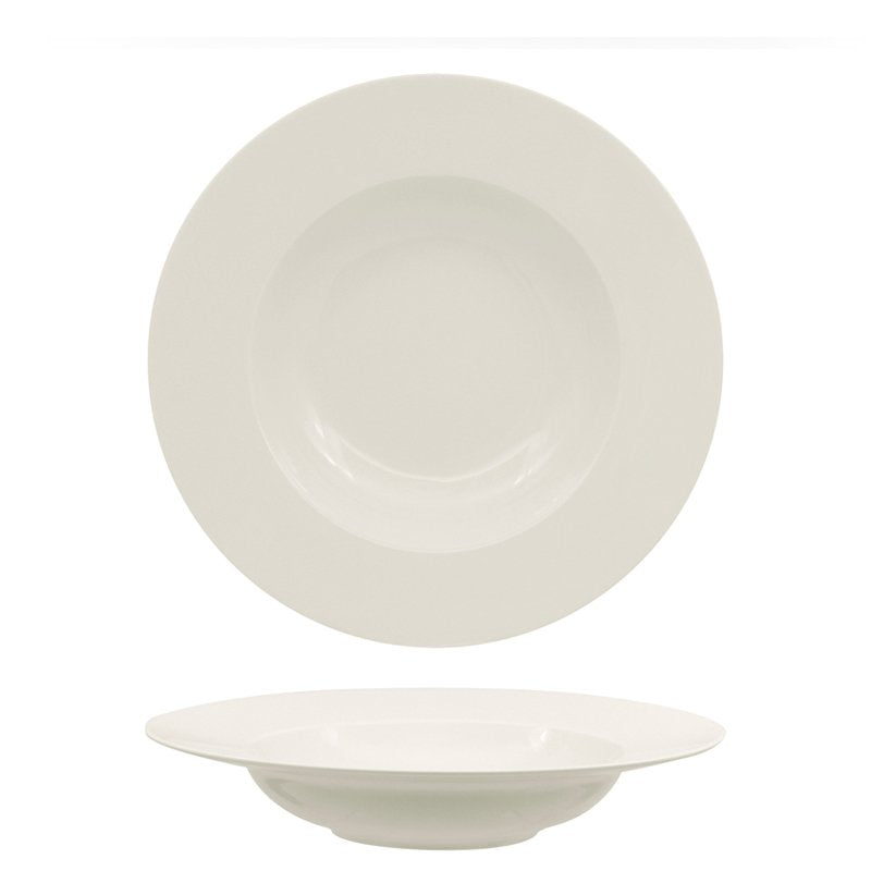 23 cm - Privilege Piatto Pasta In Porcellana - Set 6 Pz