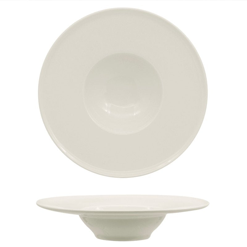 28 cm - Privilege Piatto Pasta In Porcellana - Set 6 Pz