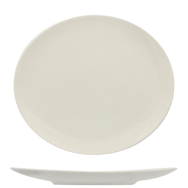 30 cm - Prime Piatto Vassoio Rotondo In Porcellana - Set 6 Pz