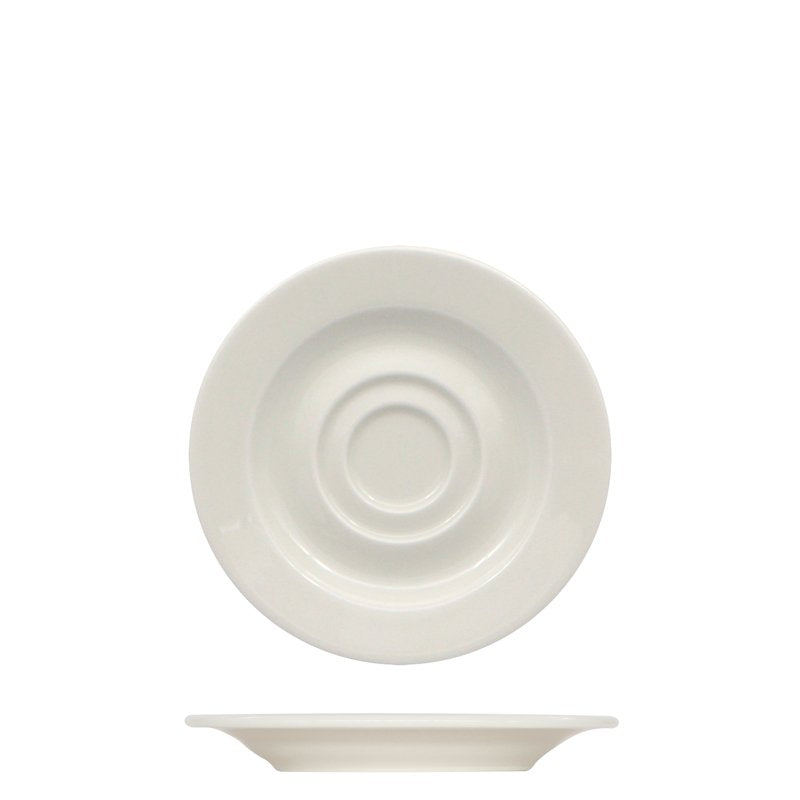13 cm - Prime Piattino Tazzina Caffé In Porcellana - Set 12 Pz
