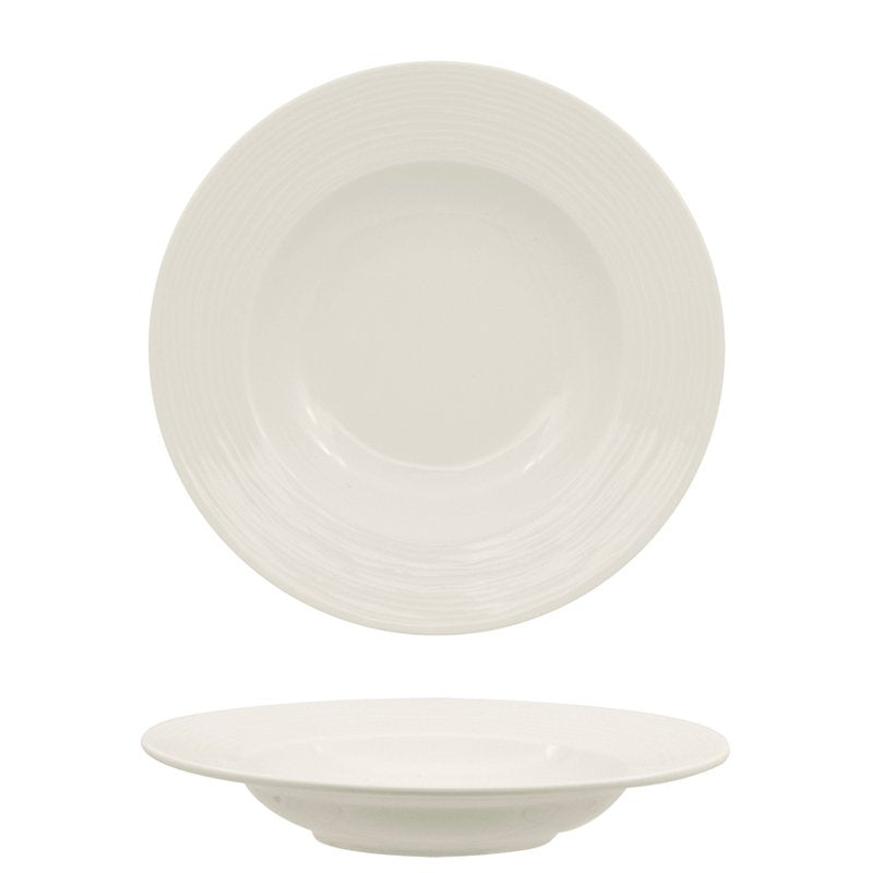26 cm - Eclipse Piatto Fondo In Porcellana - Set 6 Pz