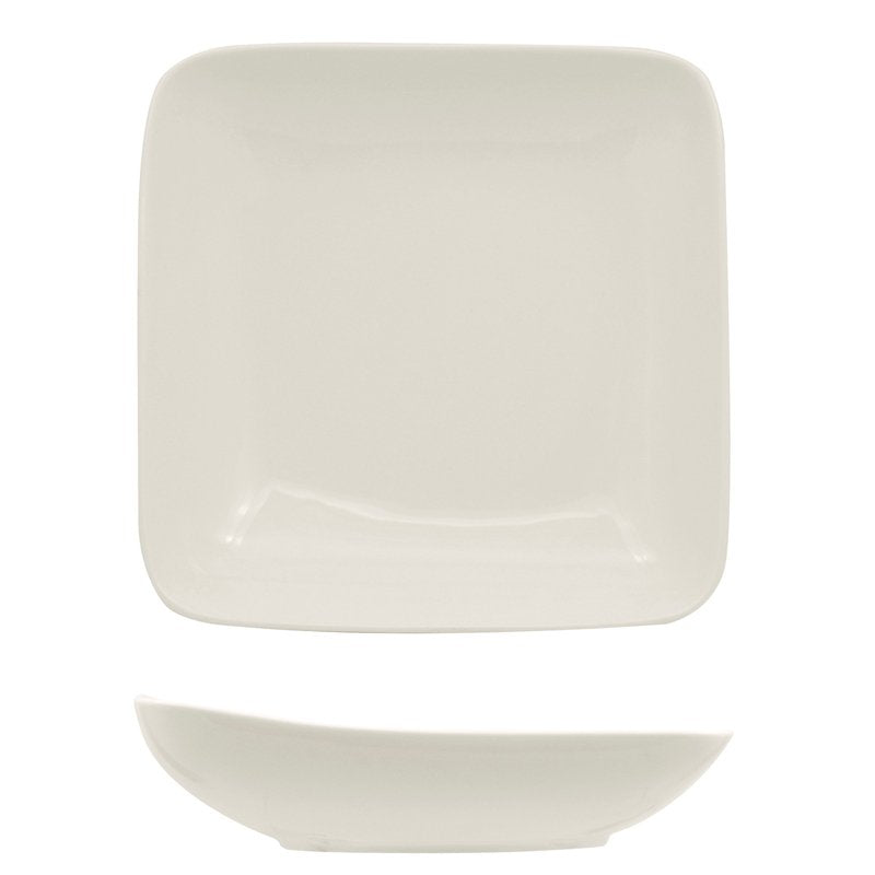 21x21 cm - Vital Square Piatto Fondo In Porcellana - Set 6 Pz