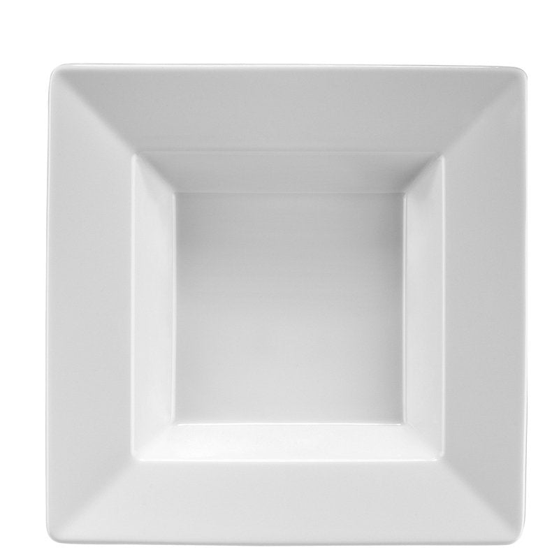 21.5x21.5 cm - Maya Piatto Fondo In Porcellana - Set 12 Pz