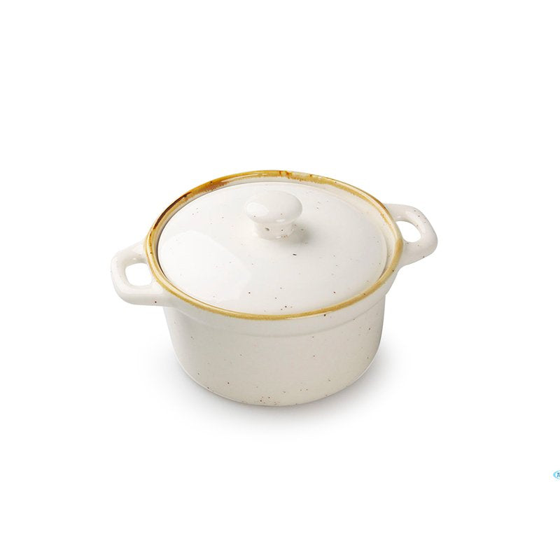 13.5 cm - Just Colour Mini Casseruola In Porcellana - Set 4 Pz