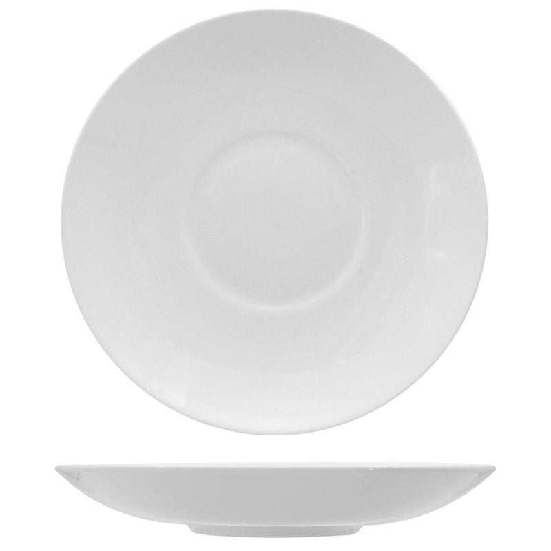 30 cm - Justwhite Piatto Fondo In Porcellana - Set 3 Pz