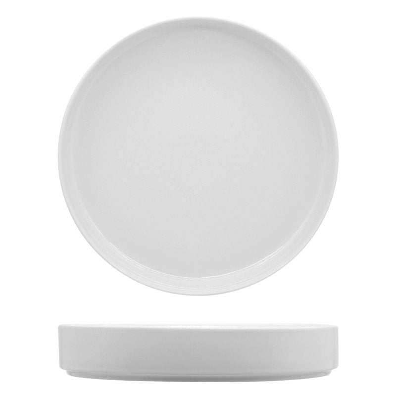 22.8 cm - Justwhite Piatto Fondo In Porcellana - Set 4 Pz
