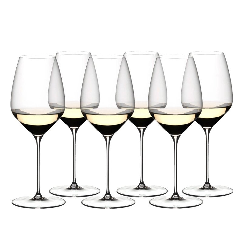 57 cl - Veloce Calice Vino Bianco Riesling in Vetro - Set 6 Pezzi