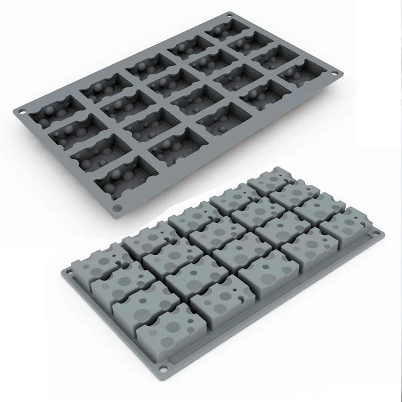 20 Forme - Gruyere Stampo Decorazioni Groviera In Silicone