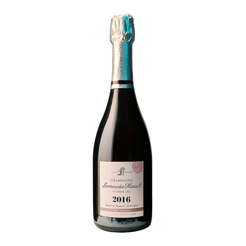Les Croix Extra Brut Blanc De Blanc Premier Cru Champagne AOC 2016 Champagne Larnaudie Hirault