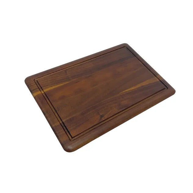 35x24 cm - Cast Iron Cookware Vassoio In Legno
