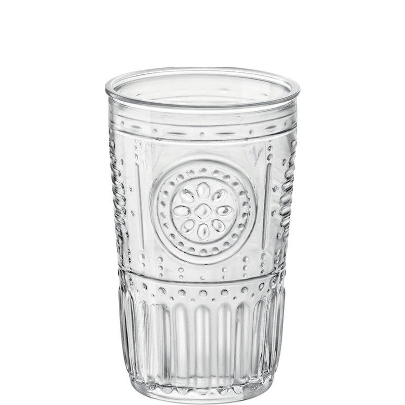 47 cl - Romantic Bicchiere Bibita Barocco in Vetro - Set 6 Pezzi