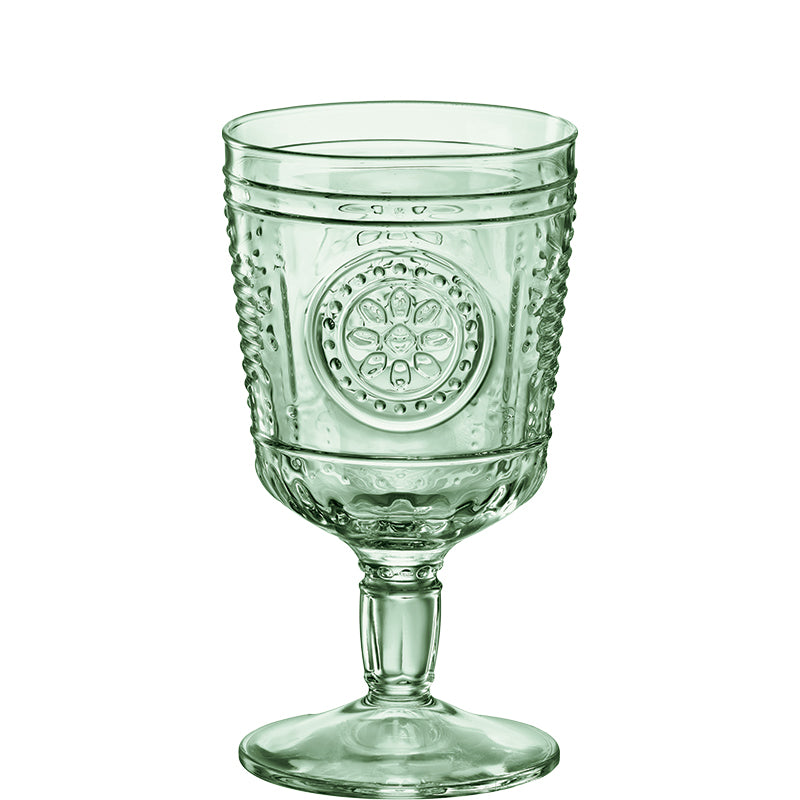 32 cl - Romantic Calice Acqua Barocco in Vetro Temperato - Set 4 Pezzi