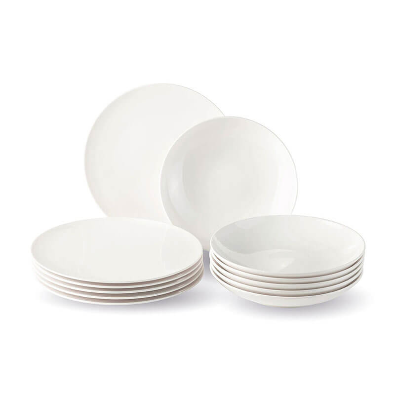 Vivo New Fresh Servizio Piatti In Porcellana - Set 12 Pz