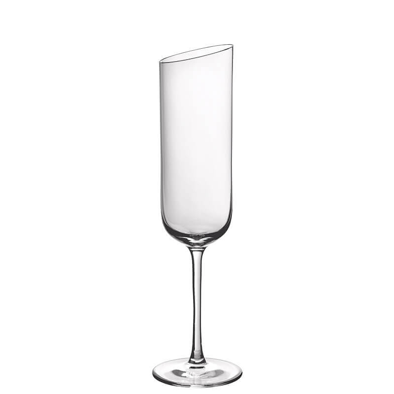 17 cl - NewMoon Calice Flute in Vetro - Set 4 Pezzi