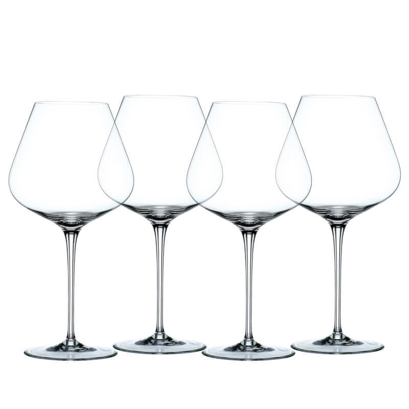 84 cl - ViNova Calice Vino Rosso in Vetro - Set 4 Pezzi