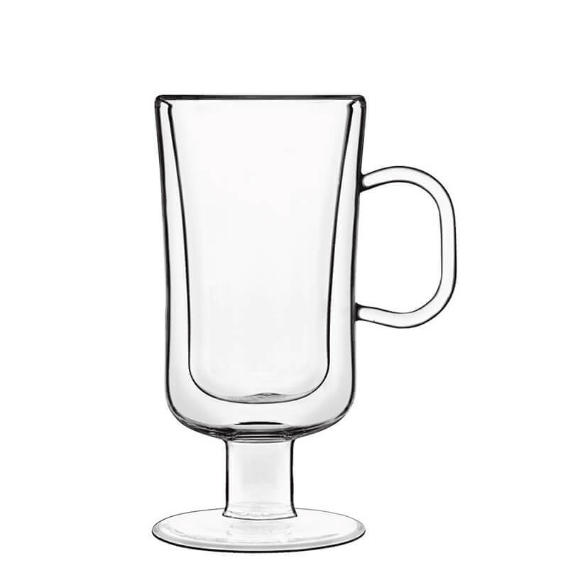 25 cl - Thermic Glass Irish Coffee Bicchiere Cappuccino in Vetro Borosilicato - Set 2 Pezzi