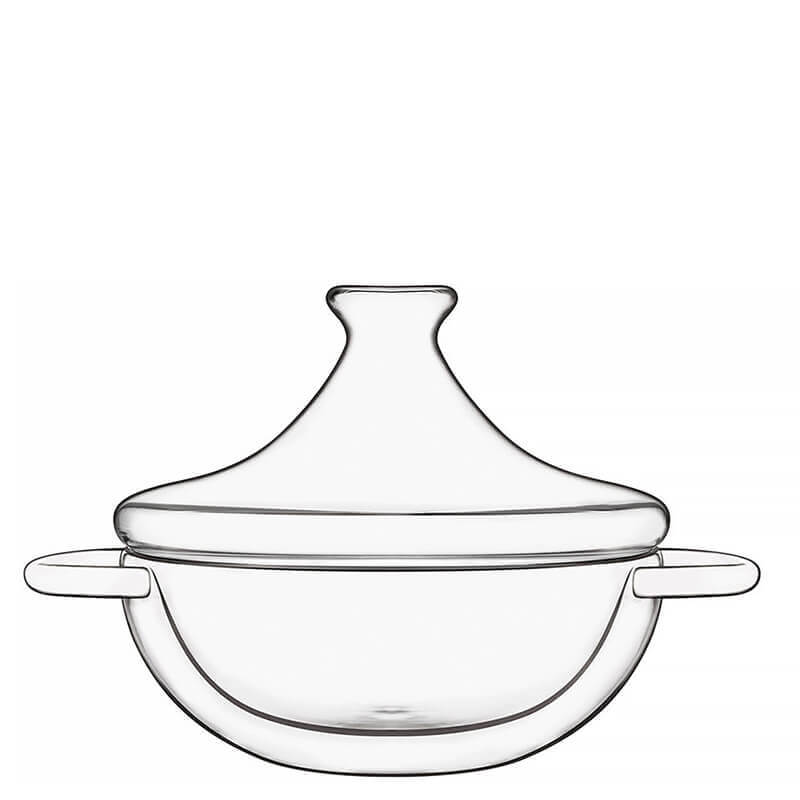 18.5 cl - Thermic Glass Tajine in Vetro Borosilicato - Set 2 Pezzi