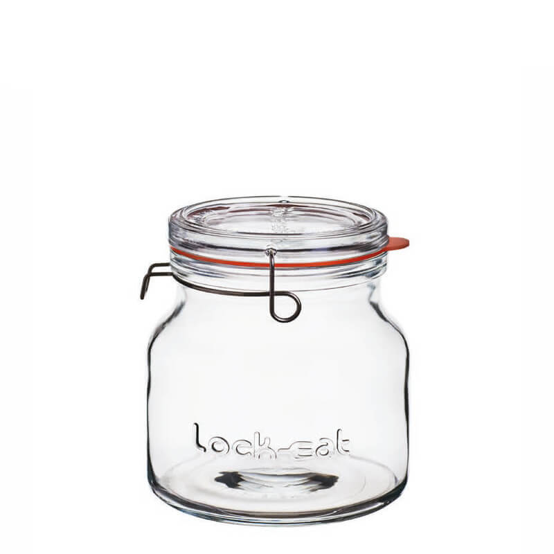 150 cl - Lock Eat Vasetto Ermetico in Vetro - Set 6 Pezzi