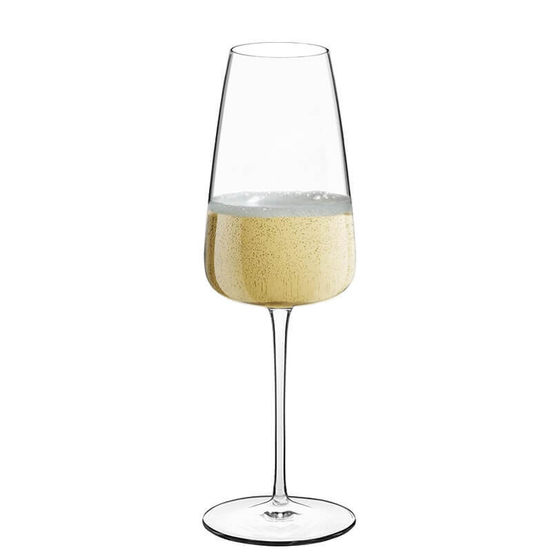 40 cl - Talismano Calice Flute in Vetro - Set 4 Pezzi