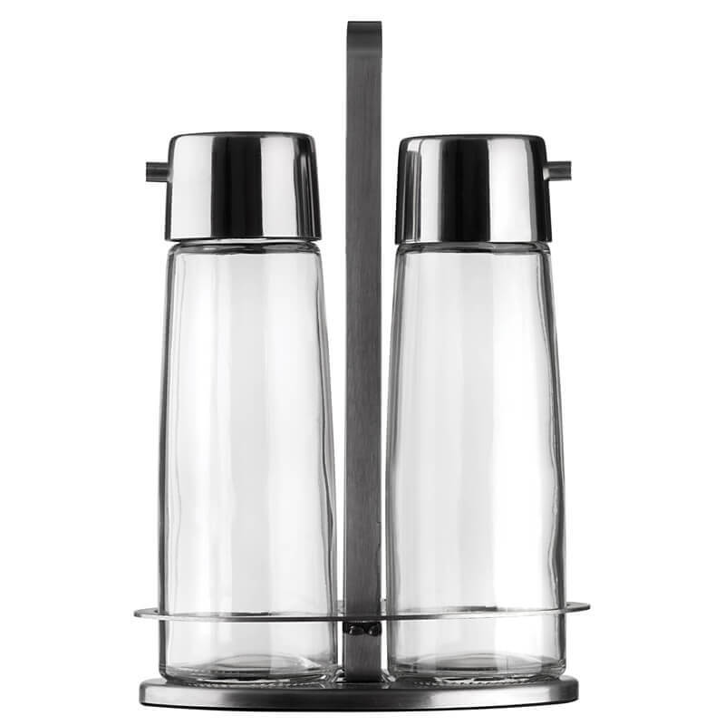 Taste Set Olio e Aceto In Acciaio Inox - Vetro - Set 2 Pz