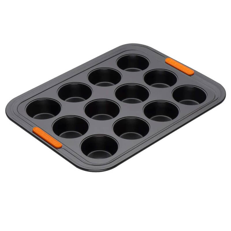 40x30 cm - Forme Speciali Stampo Muffin Rettangolare 12 Impronte Antiaderente