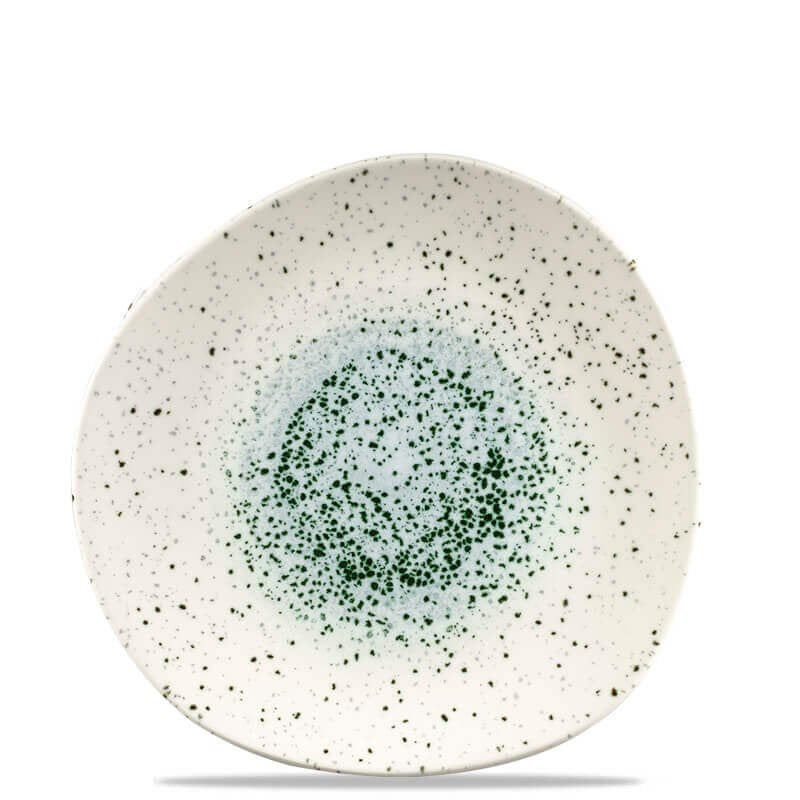 28.6 cm - Studio Prints Mineral Organic Piatto Piano In Porcellana Vetrificata