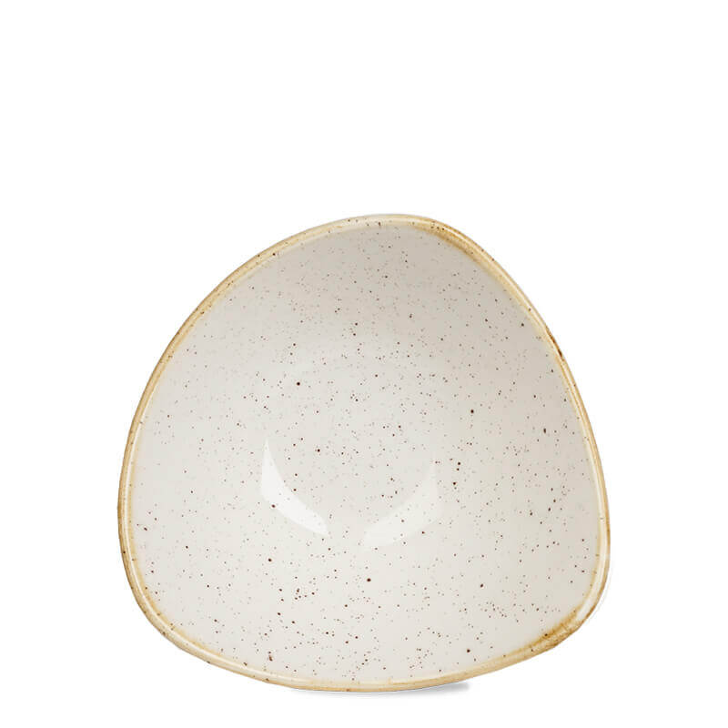 18.5x18.5 cm - Stonecast Piatto Fondo Triangolare In Porcellana Vetrificata