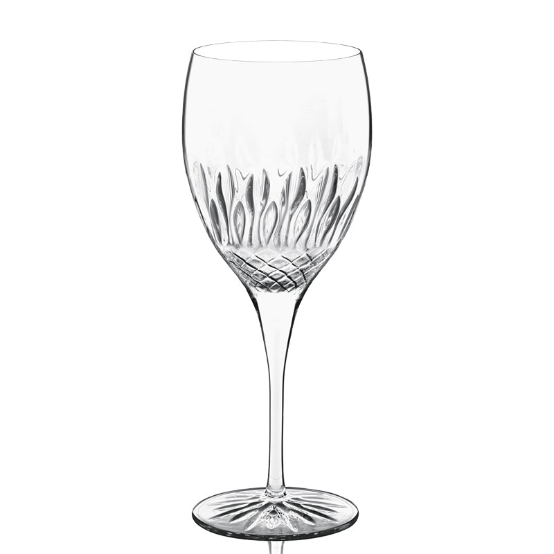 52 cl - Diamante Calice Vino Rosso in Vetro - Set 4 Pezzi