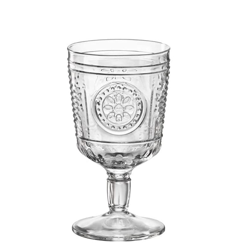 32 cl - Romantic Calice Acqua in Vetro - Set 6 Pezzi