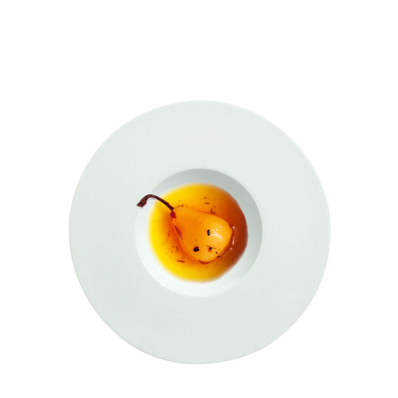 25 cm - Saturno Piatto Fondo In Porcellana - Set 4 Pz