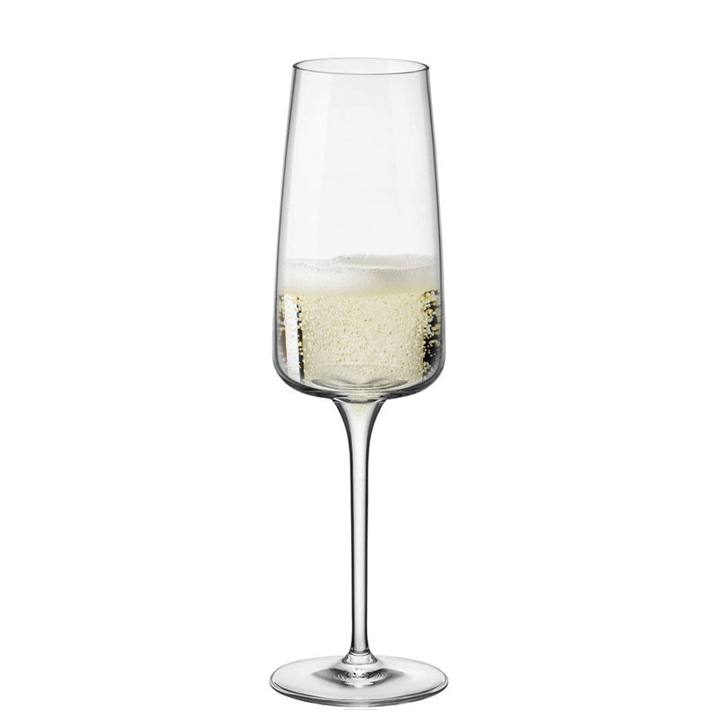 26.2 cl - Nexo Calice Flute in Vetro - Set 6 Pezzi